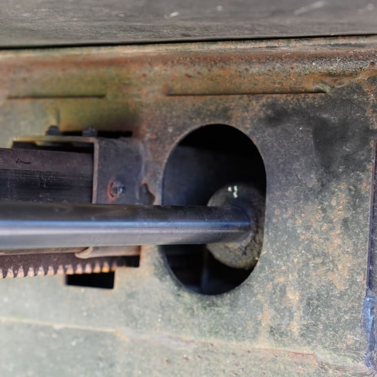 Before RV Rodent Guard Installation