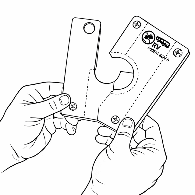 Step 1 - Unlock RV Rodent Guard